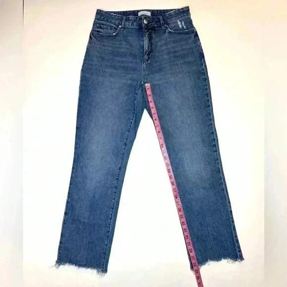 Loft Women’s Curvy High Waist Straight Crop Jeans Size- 28/6 - Picture 4 of 10